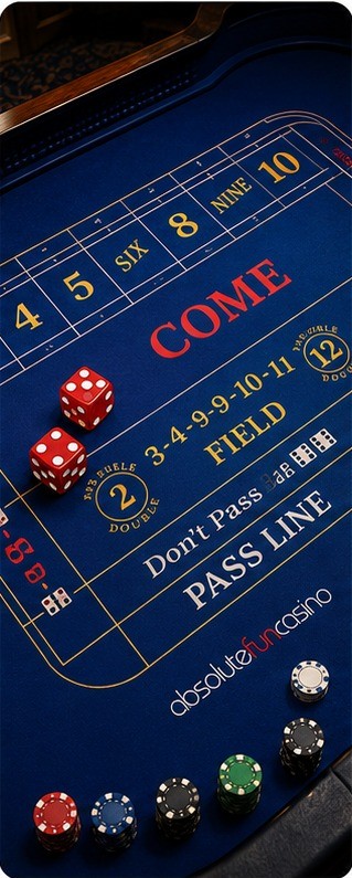 Craps table — Absolute Fun Casino
