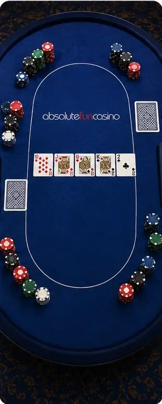 Texas Hold'em Poker table — Absolute Fun Casino